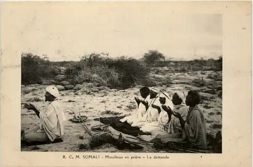 Somali - Musulman en priere -98260
