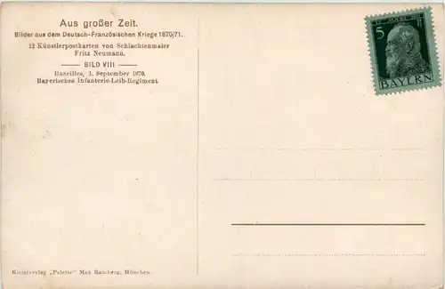 Künstler AK Fritz Neumann - Krieg 1870/71 -653472