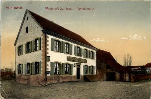 Mühlbach - Wirtschaft zur Insel - Posthilfsstelle -653414