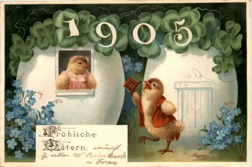 Jahreszahl 1905 - Ostern -653668