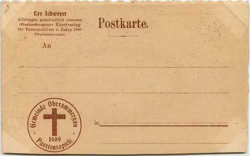 Oberammergau - Passionsspiele 1900 -653812