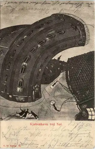 Kjobenhavn ved Nat -653904