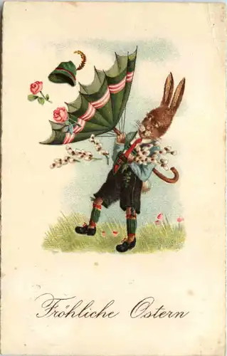Ostern - Hase bei Sturm -653822