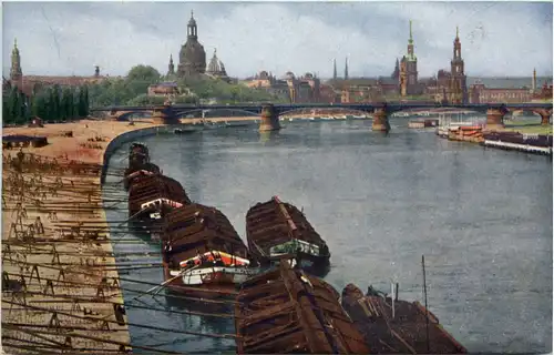 Dresden, Blick von der Albertbrücke -532144