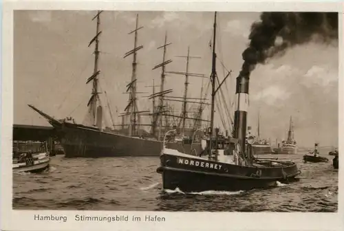 Hamburg, Stimmungsbild im Hafen -532062