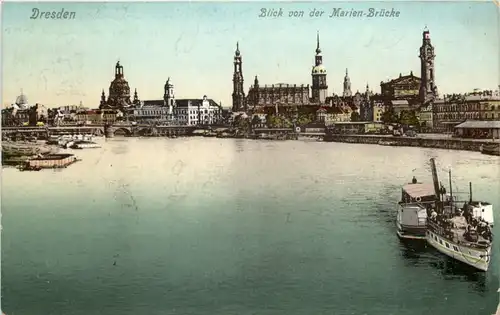 Dresden, Blick von der Marien-Brücke -532186
