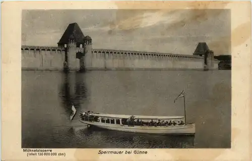 Möhnetalsperre, Sperrmauer bei Günne -532332