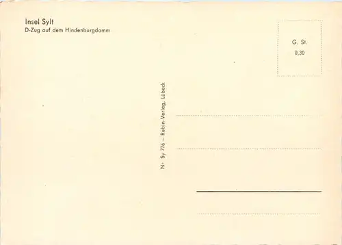 Sylt, D-Zug auf dem Hindenburgdamm -532372