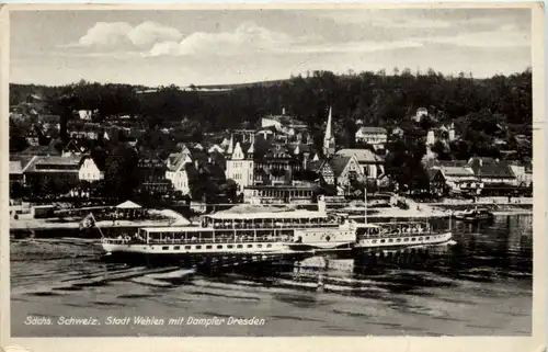 Wehlen, Dampfer Dresden -532274