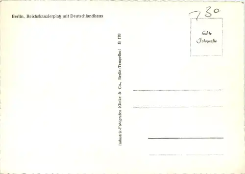Berlin, Reichskanzlerplatz mit Deutschlandhaus -532410