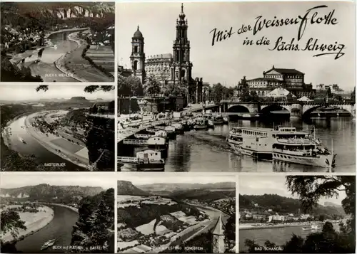 Mit der weissen Flotte in die Sächs. Schweiz, div.Bilder -532440