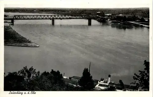 Lauenburg/Elbe, Blick von der Elbbrücke -532752
