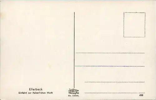 Ellerbeck, Einfahrt zur Kaiserl.Werft -532710