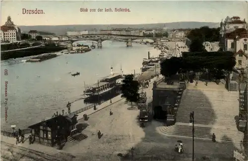 Dresden, Blick von der Kath. Hofkirche -532792