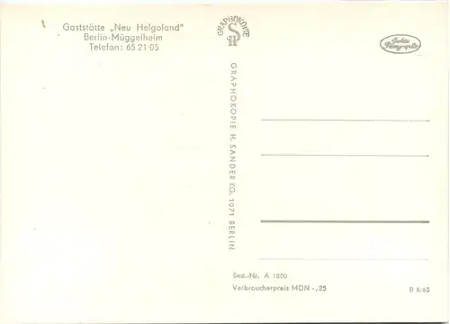 Berlin-Müggelheim, Gaststätte Neu Helgoland -532848