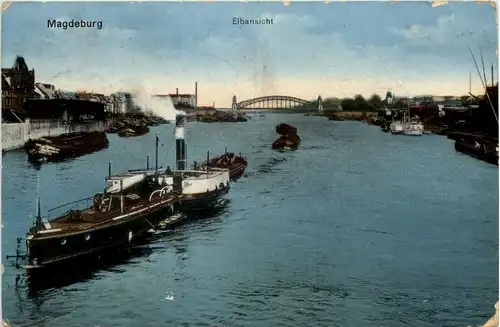 Magdeburg, Elbansicht -532946