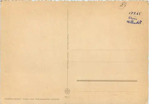 Düsseldorf, Rhein mit Oberkasseler Brücke -533086