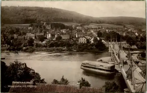 Hameln, Weserpartie mit Klütberg -533226