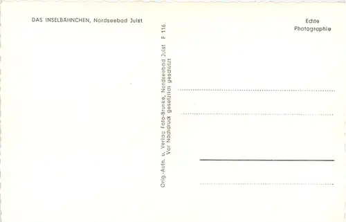 Nordseebad Juist, das Inselbähnchen -533190