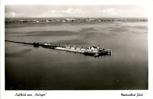 Nordseebad Juist, Luftbild vom Anleger -533184