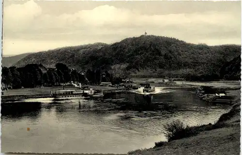 Bodenwerder a d Weser, Weserpartie mit Eckberg -533276