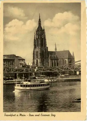 Frankfurt, Dom und eiserner Steg -533482