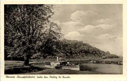 Oberweser-Dampfschiffahrt, Unter dem Ohrberg bei Hameln -533522