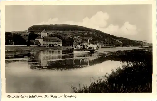 Oberweser-Dampfschiffahrt, Die Weser am Bückeberg -533520