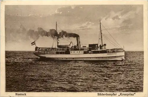 Rostock, Bäderdampfer Kronprinz -533950