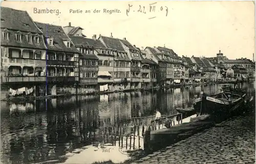 Bamberg, Partie an der Regnitz -533882