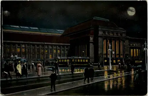 Leipzig, Hauptbahnhof bei Nacht -533902