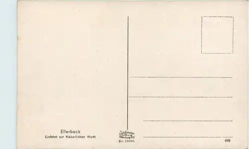 Ellerbeck, Einfahrt zur Kaiserl.Werft -533962