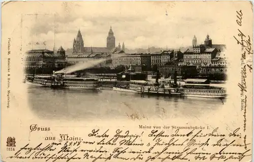 Mainz, von der Strassenbrücke -533982