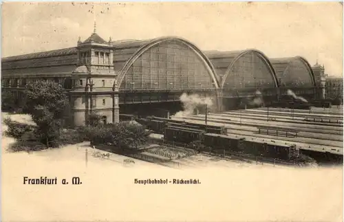 Frankfurt, Hauptbahnhof Rückansicht -534210