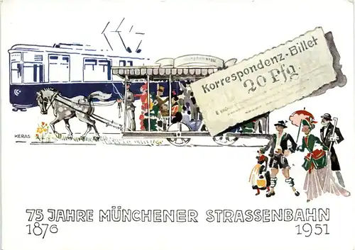 75 Jahre Münchener Strassenbahn 1951 -534082