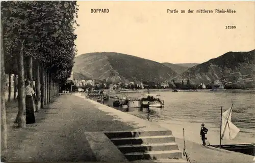 Boppard, Partie an der mittlereen Rhein-Allee -534184