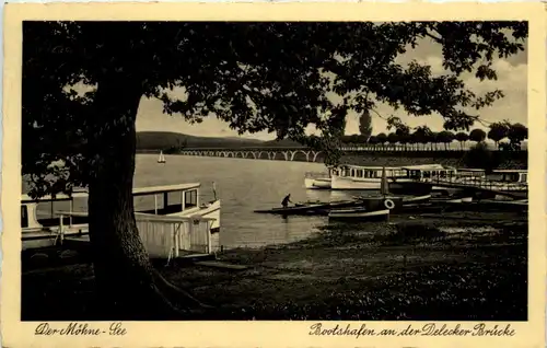 Der Möhne-See, Bootshafen an der Dielecker Brücke -534318