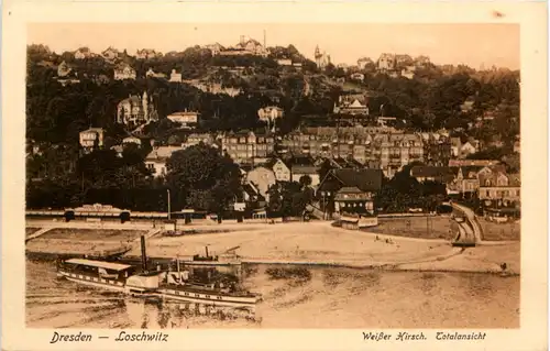 Dresden-Loschwitz, Weisser Hirsch, Totalansicht -532948