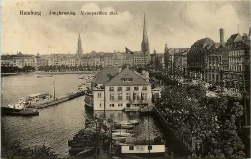 Hamburg, Jungfernstieg, Alsterpavillon -533394