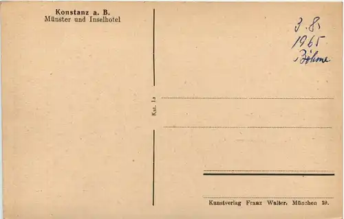 Konstanz, Münster und Inselhotel -533414