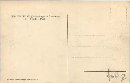 Lausanne - Fete federale de gymnastique 1909 -653976