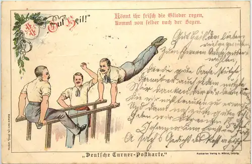 Deutsche Turner Postkarte - Gut Heil -654048