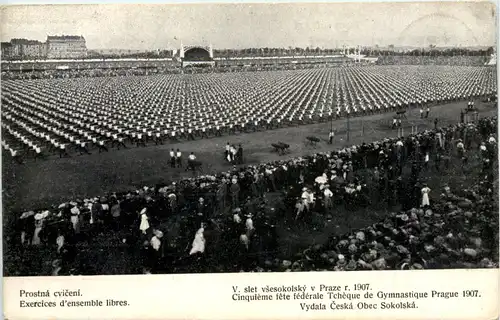 Prag - V. siet vsesokolsky 1907 -654092