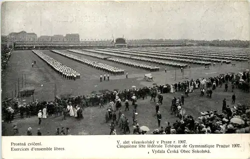 Prag - V. siet vsesokolsky 1907 -654104