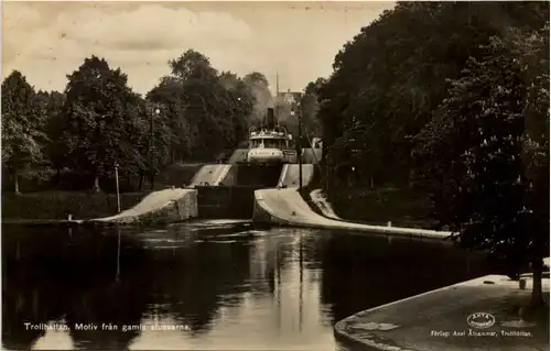 Trollhättan - Motiv fran gamia slussarna -654290