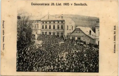 Demonstrace 1905 v Semilech -654224