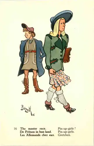 Künstler AK Bizuth - The master race -654244