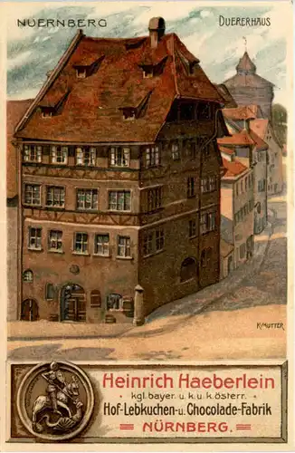 Nürnberg - Werbung Heinrich Haeberlein - Litho -654458
