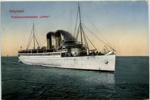Helgoland - Turbinenschnelldampfer Kaiser -654586