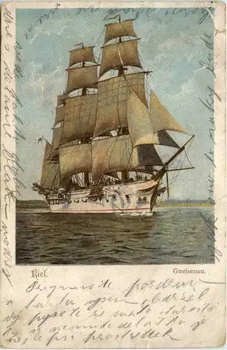 Kiel - Gneisenau Segelschiff -654616